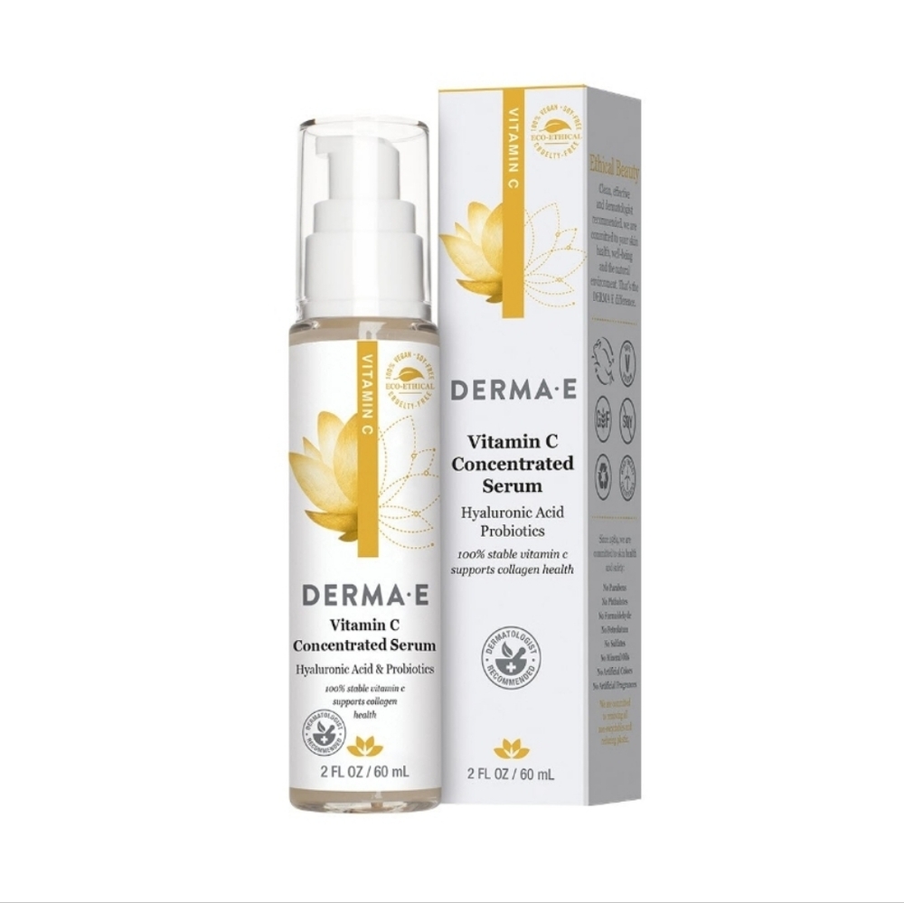 $12 When Bundled - DERMA E Vitamin C Concentrated Serum 2oz